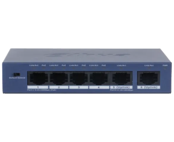 6-Port Unmanaged Desktop Switch with 4-Port ( DH-S3006-4ET-36 )